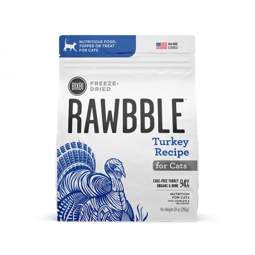 ديك رومي نيء مجفف بالتبريد من شركة BIXBI Rawbble