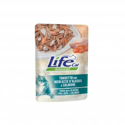 أظرف شرائح التونا مع البولوك الألاسكي والسالمون من شركة LifeCat