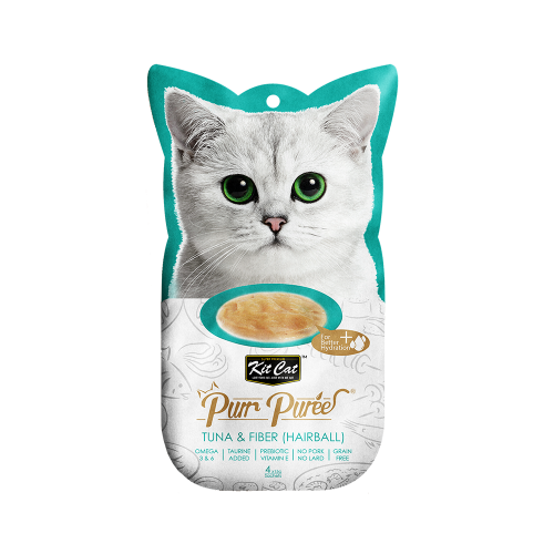 مكافأة سمك التونا وألياف لكرات الشعر من شركة KitCat