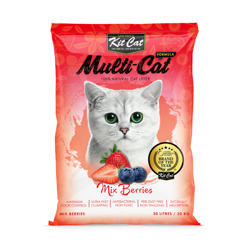 رمل كلاسيك كلامب برائحة التوت والفراولة 10L من شركة KitCat