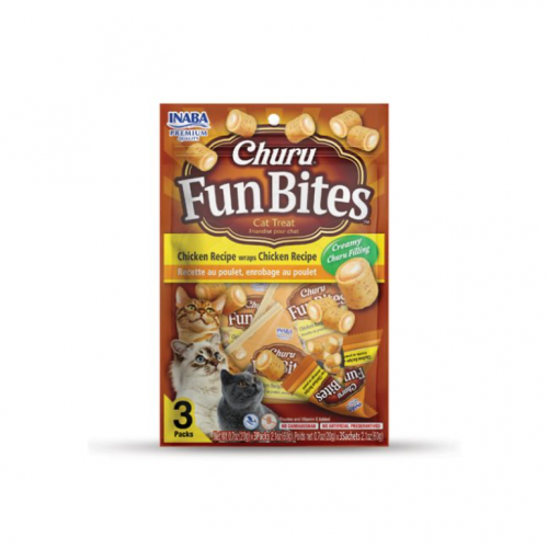 فن بايتس مكافأة رطبة بالدجاج من شركة INABA Churu