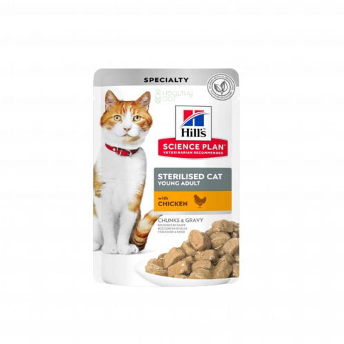 Hills Chicken Pouches for Sterilized Cats 85g