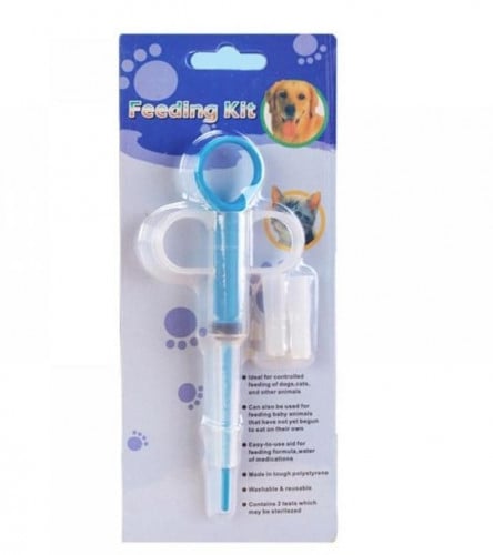 ابره مساعدة لاعطاء الحبوب للقطط والكلاب