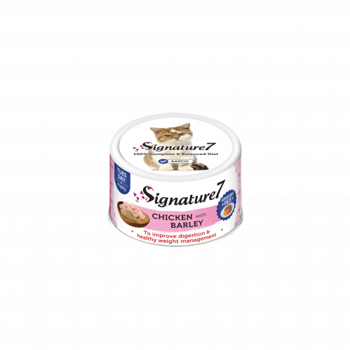 معلبات موس الدجاج مع الشعير 85غ من شركة Signature 7