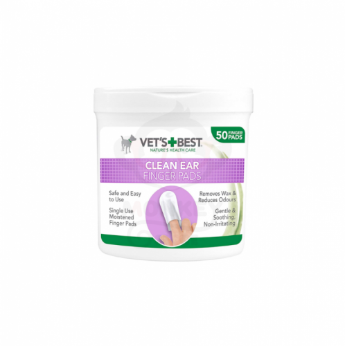 مناديل لتنظیف الأذن للقطط و الكلاب Vet Best