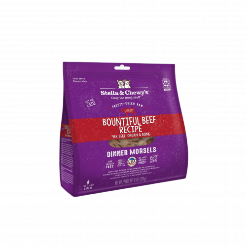 لحم البقر نيء مجفف بالتبريد من شركة Stella & Chewy's