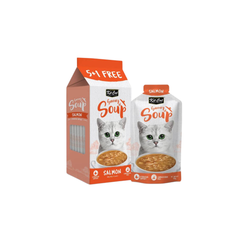 اظرف حساء بنكهه السالمون (50x6مل) من شركه Kitcat