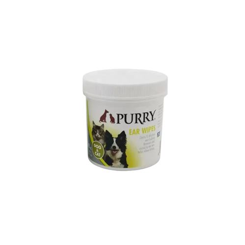 مناديل لتنظیف الأذن للقطط و الكلاب purry