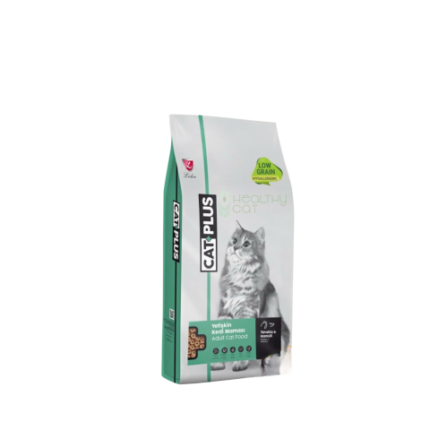 طعام جاف للقطط البالغه بالدجاج والانشوفه من شركة Cat plus
