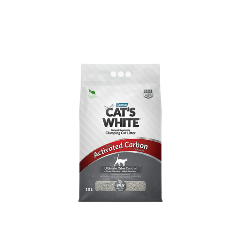 Cat White Carbon Litter for Cats 10L