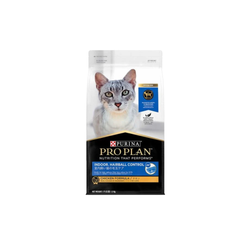 طعام جاف بالدجاج لكرات الشعر 1.5 كيلو من شركة Purina Pro Plan