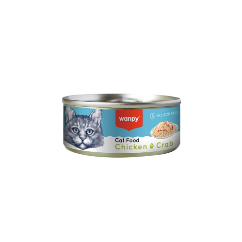 معلبات الدجاج والسلطعون من شركة Wanpy