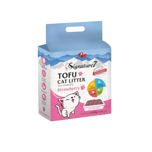 رمل التوفو برائحة الفراولة من شركة Signature7