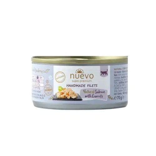 معلبات السالمون والجزر من شركة Nuevo