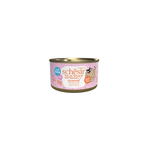 معلبات للقطط الصغيرة بالدجاج والسالمون من شركة Schesir