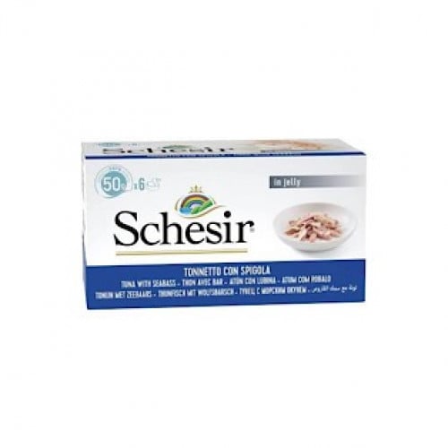 معلبات سمك التونا مع سمك القاروص في الجیلي من شركة Schesir