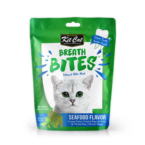 مكافأة بنكهة بحرية مشكله للعناية بالاسنان من شركة KitCat