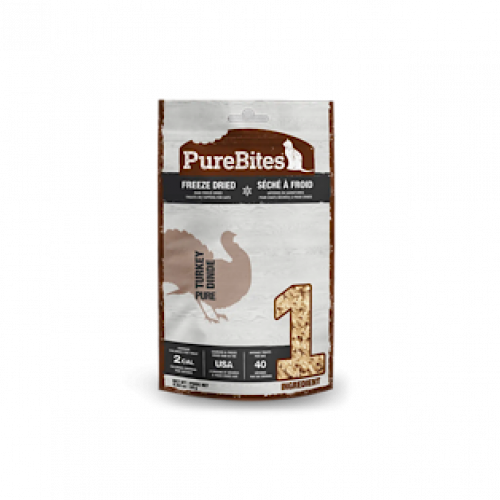 مكافأة صدر الديك الرومي المجففة للقطط 26g من شركة PureBites