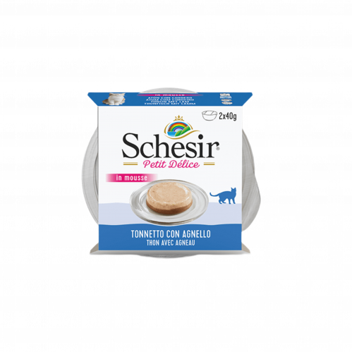 Schesir Tuna Mousse with Lamb Wet Food 2x40g
