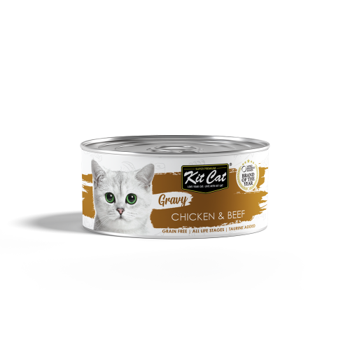 KitCat Canned Chicken & Beef in Gravy