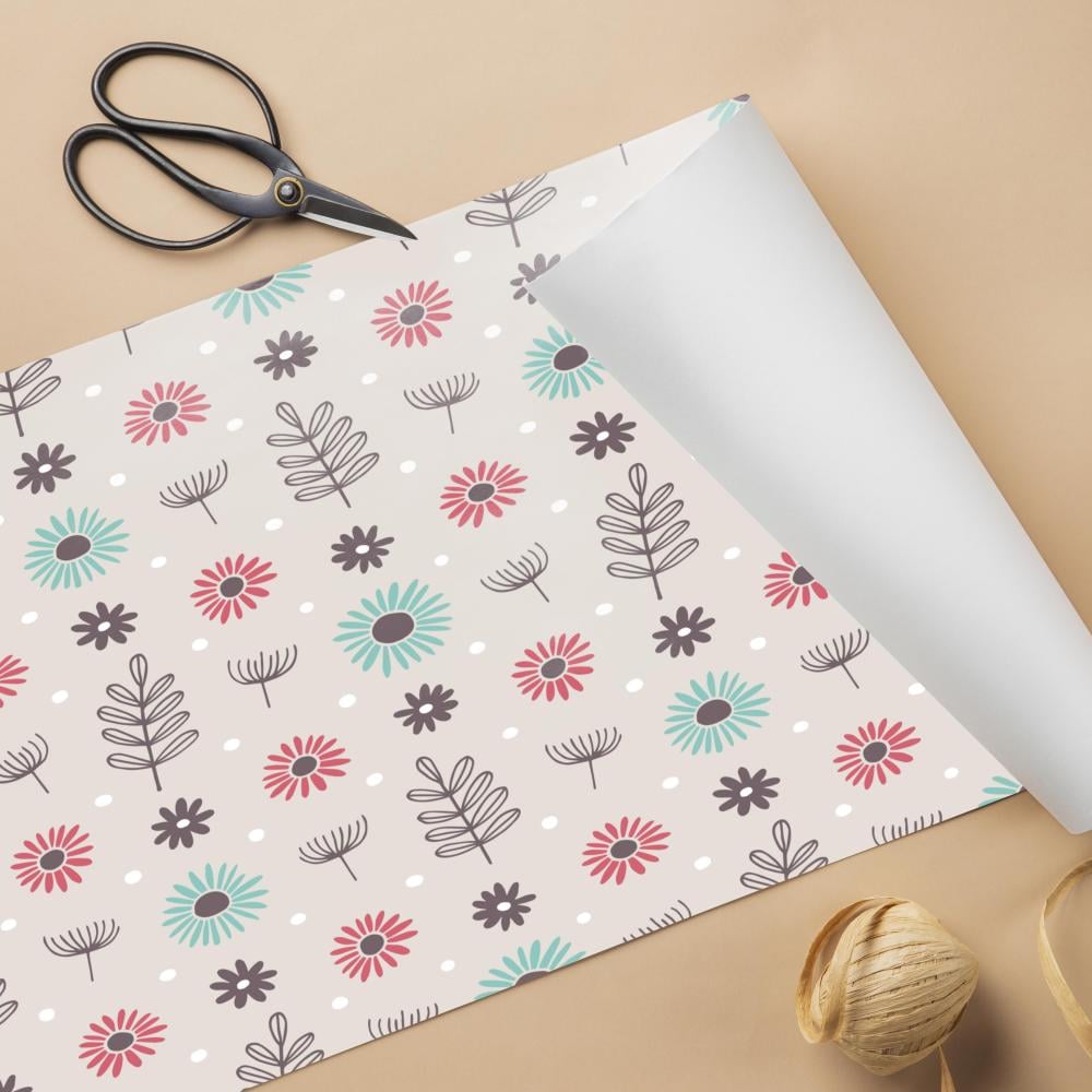 طباعة ورق تغليف أبيض  60 جرام  ملون 33 في 70 سم