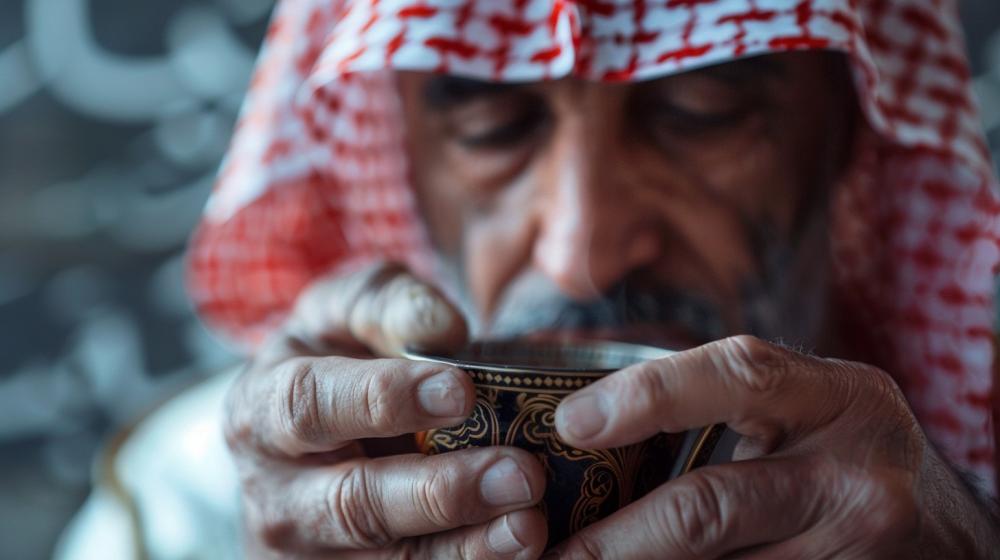 فن تقديم القهوة العربية: