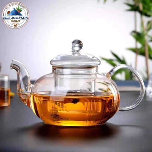 Glass Tea Pot 600 ML - Glass Strainer