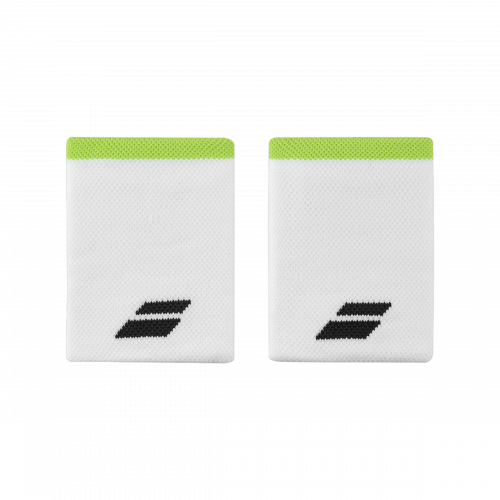 Babolat Logo Jumbo Wristband White/Yellow