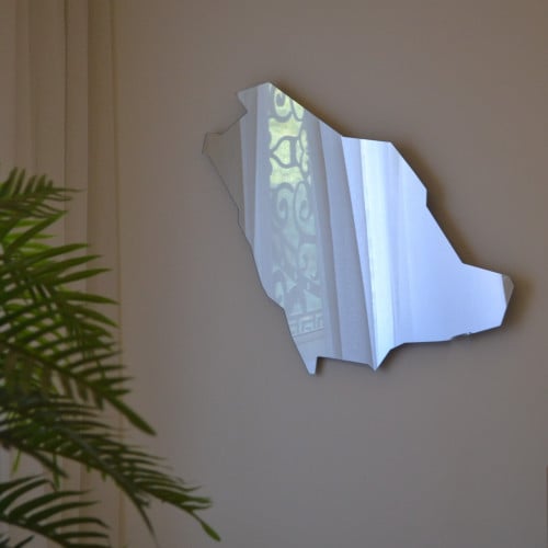 مرآة تصميم خريطة المملكة  مقاس - 100*90