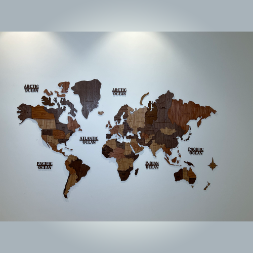 خريطة متعددة الألوان حجم 150*90 سم. السعودية gold