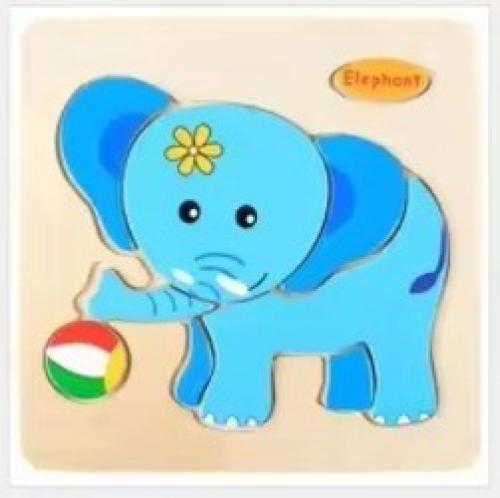 لغز خشبي مونتيسوري ثلاثي الأبعاد للأطفال
