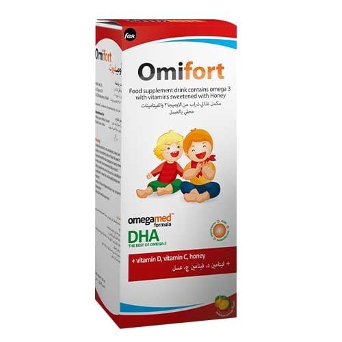 Omefort Omega 3 Honey Syrup 140 ml Improve the cognitive