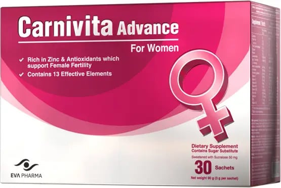 l carnitine for womens fertility Carnivita Advance Women L-Carnitine & Zinc & Multivitamins 30 Sachets | bluemore Reviews of ABBY SKIN Great taste Award gold star Material:Stainless Steel 316L