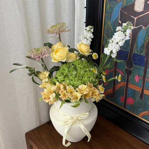 Baby yellow vase