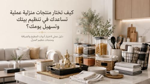كيف تختار منتجات منزلية عملية تساعدك في تنظيم بيتك وتسهيل يومك؟