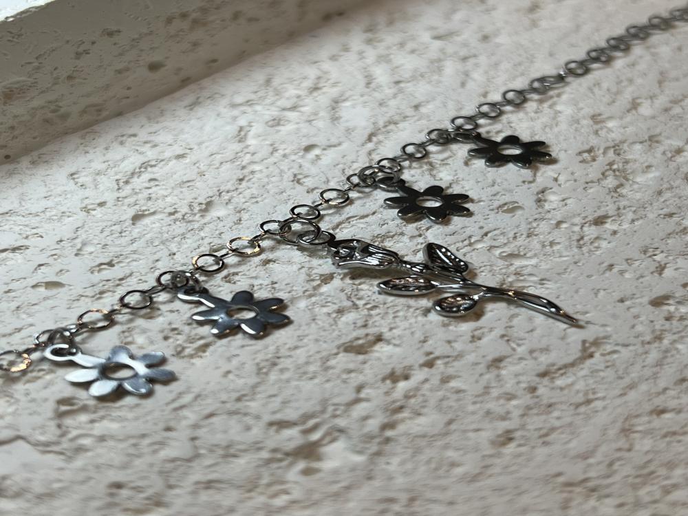 خلخال وردة فضي (0066(