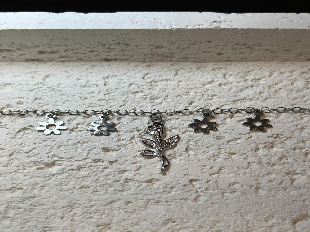 خلخال وردة فضي (0066(