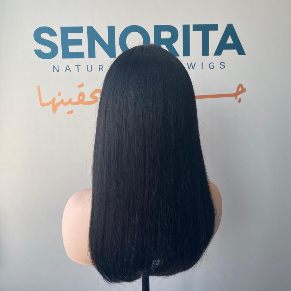 باروكة شعر طبيعي 18 انش جذور كامله فروه حرير