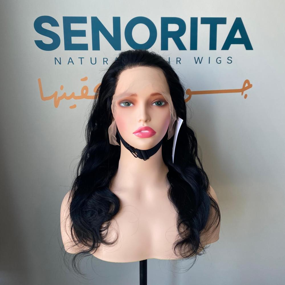 باروكة شعر طبيعي 20 انش جذور كامله فروه حرير