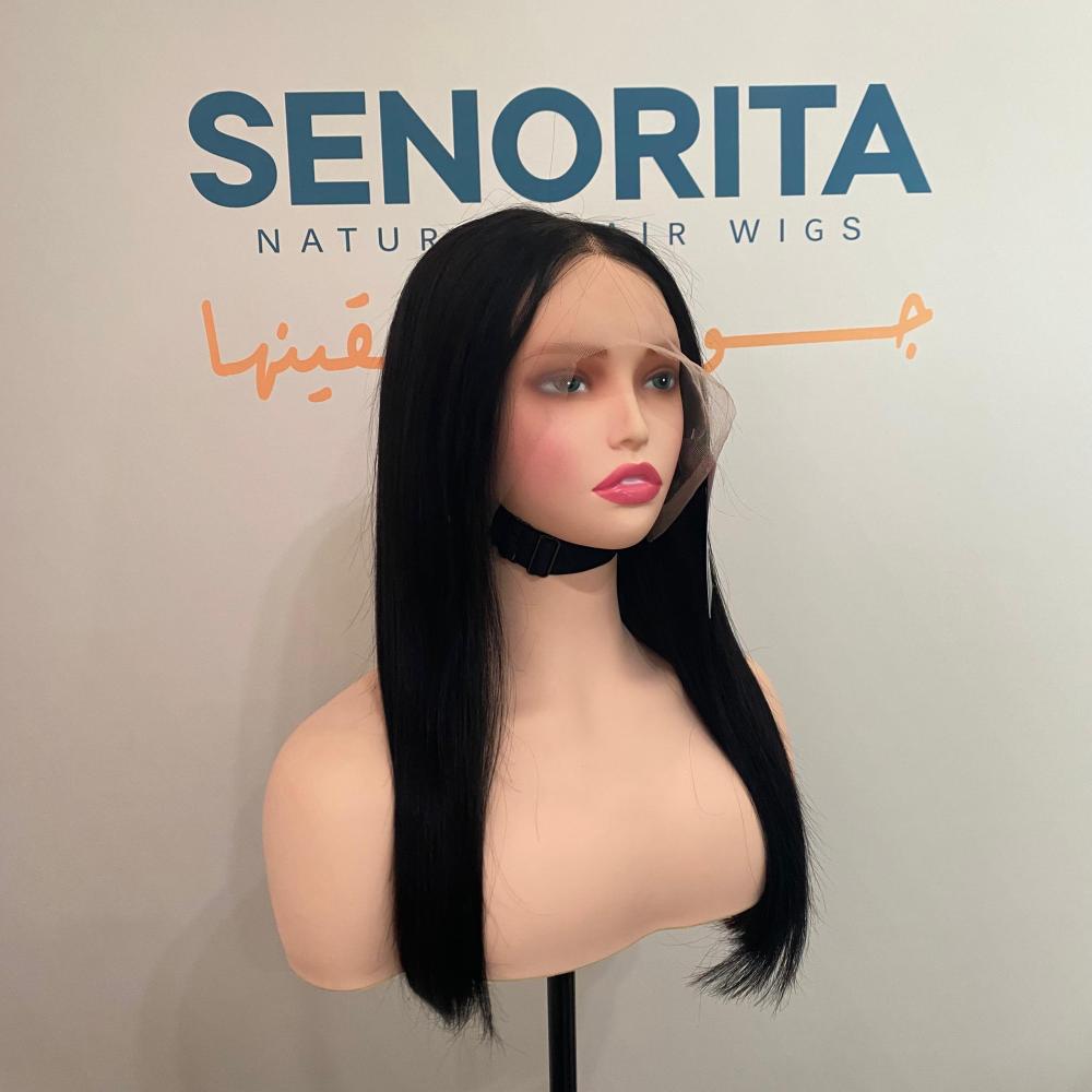 باروكة شعر طبيعي 20 انش جذور كامله فروه حرير