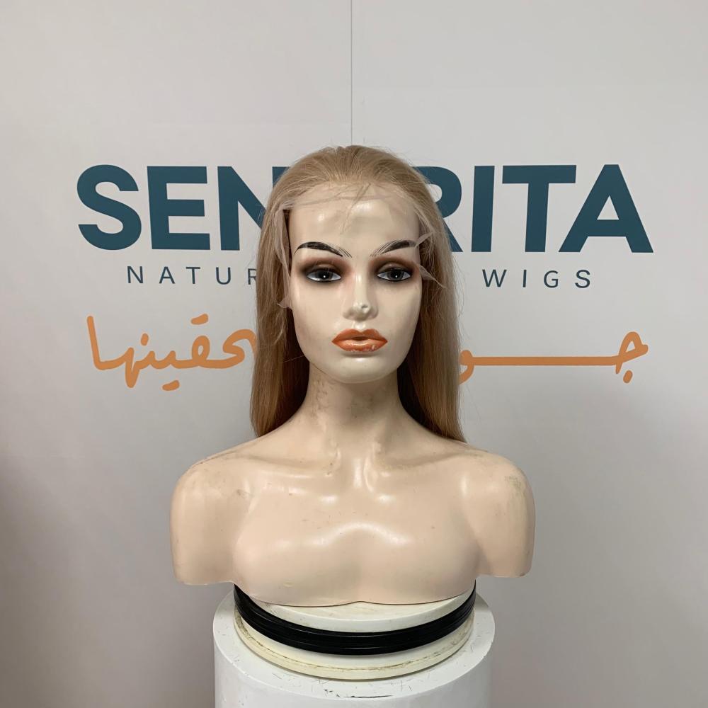 باروكة  شعر طبيعي 14 انش جذور اماميه فروه دانتيل B