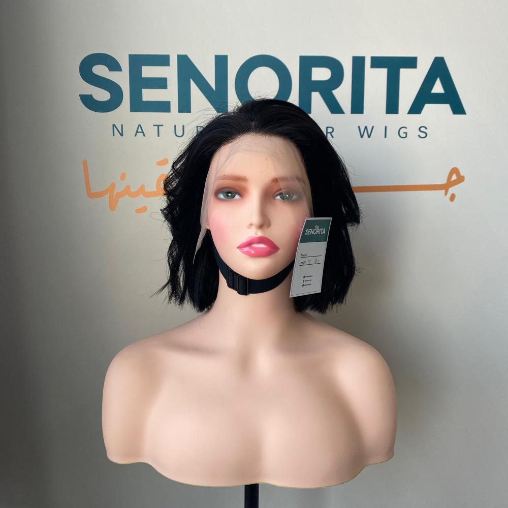 باروكة شعر طبيعي 10 انش جذور اماميه فروه حرير