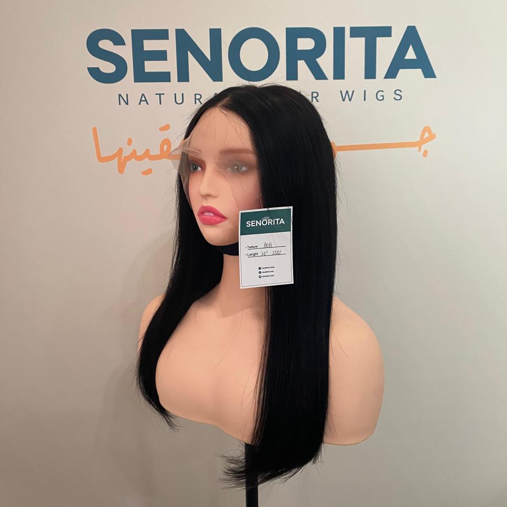 باروكة شعر طبيعي 20 انش جذور كامله فروه حرير