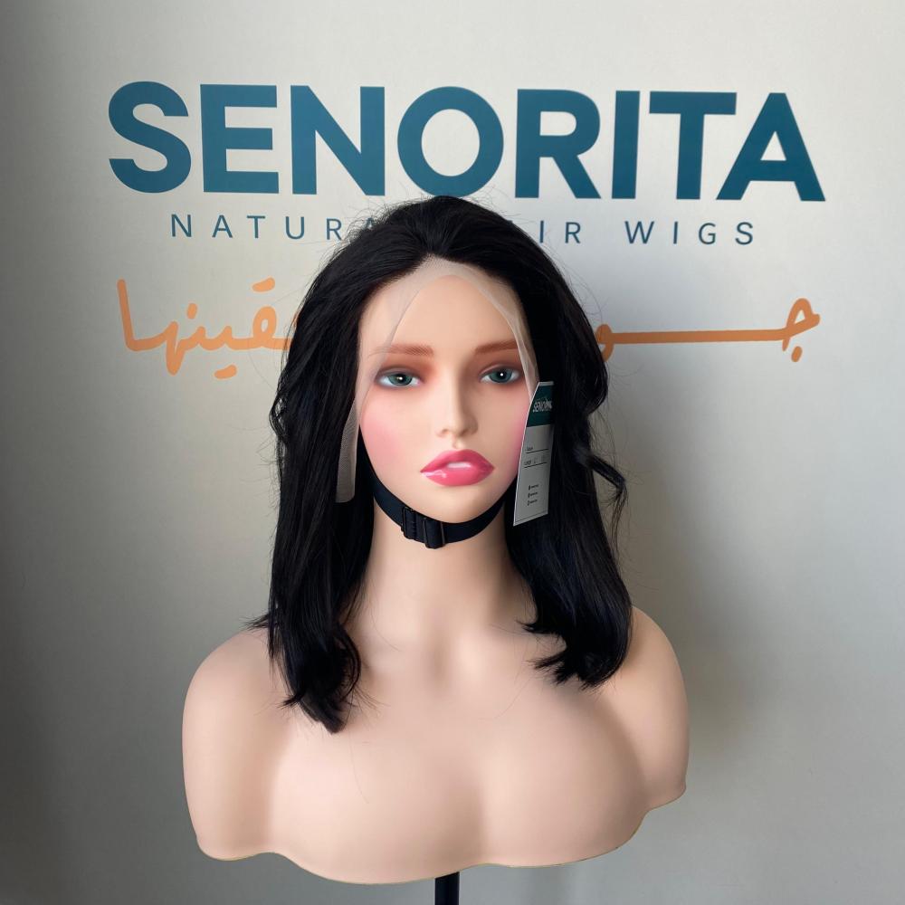 باروكة شعر طبيعي 14 انش جذور كامله فروه دانتيل B