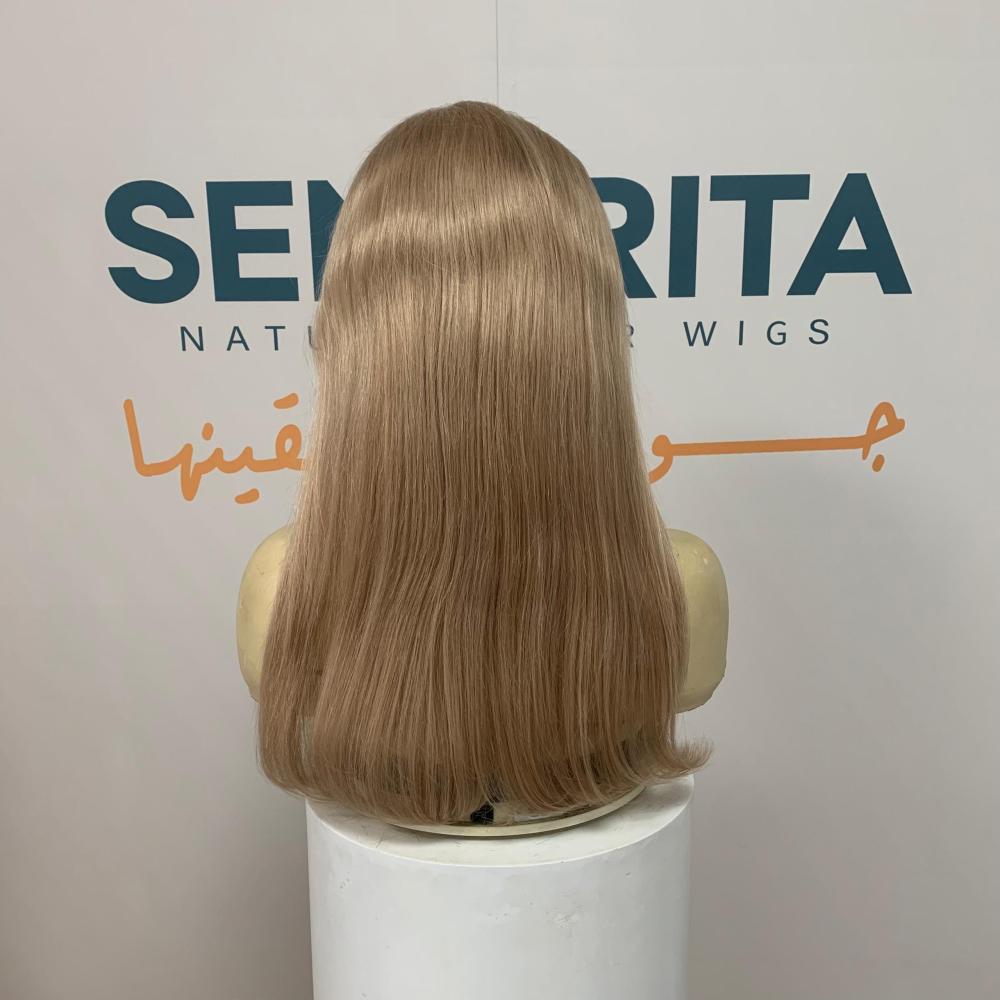 باروكة شعر طبيعي 18 انش جذور اماميه فروه دانتيل