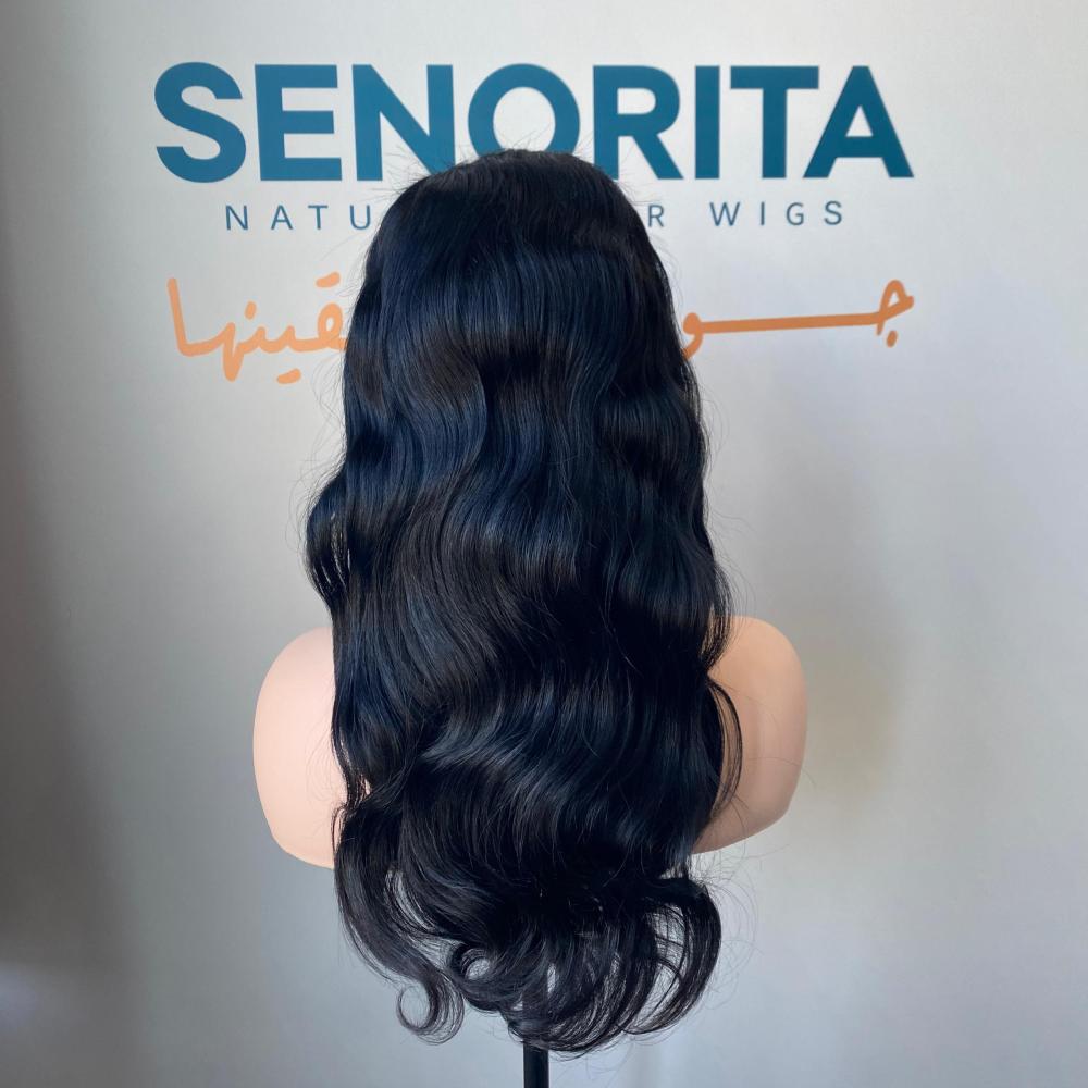 باروكة شعر طبيعي 20 انش جذور كامله فروه حرير