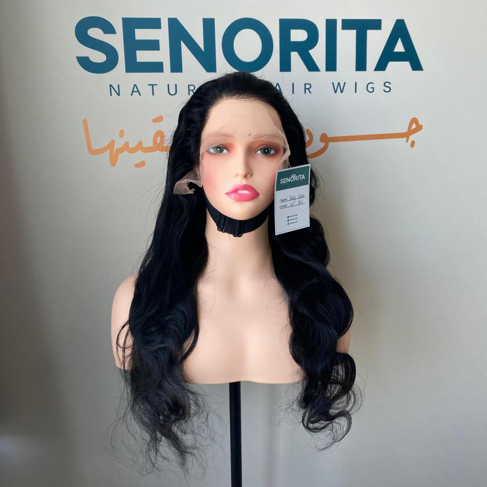 باروكة شعر طبيعي 26 انش جذور كامله فروه حرير