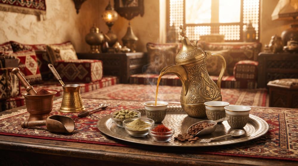 متى تضيف الهيل للقهوة السعودية