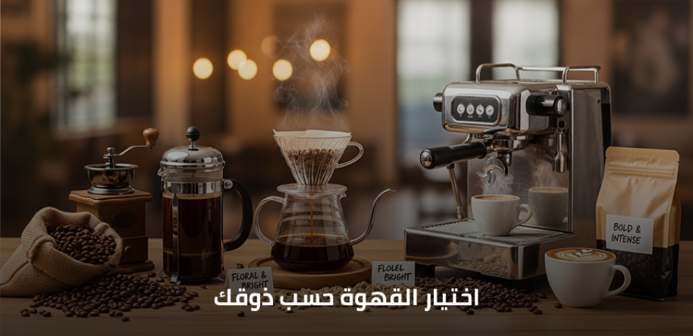 كيف يتم اختيار القهوة حسب ذوقك؟ دليل عملي للمبتدئين