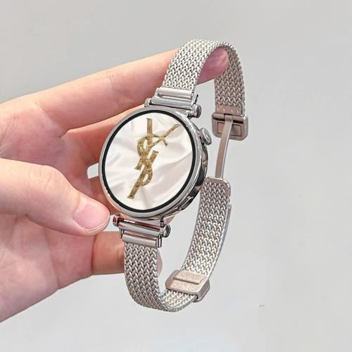 ل Garmin Lily 2 حزام ساعة اليد المعدنية القمح الأذ...
